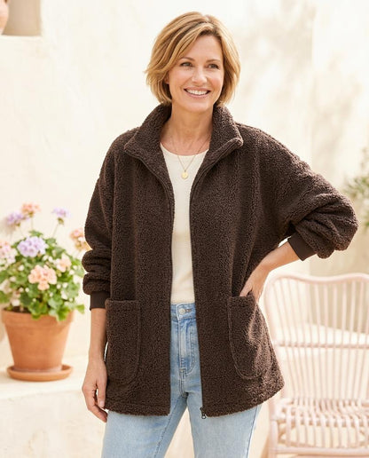 Marvis Mode - Valor | Hochgeschlossene Strukturierte Jacke Damen