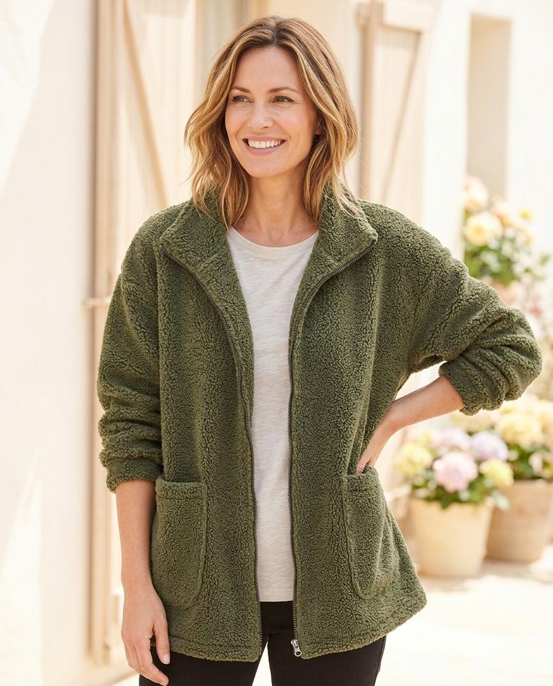 Marvis Mode - Valor | Hochgeschlossene Strukturierte Jacke Damen