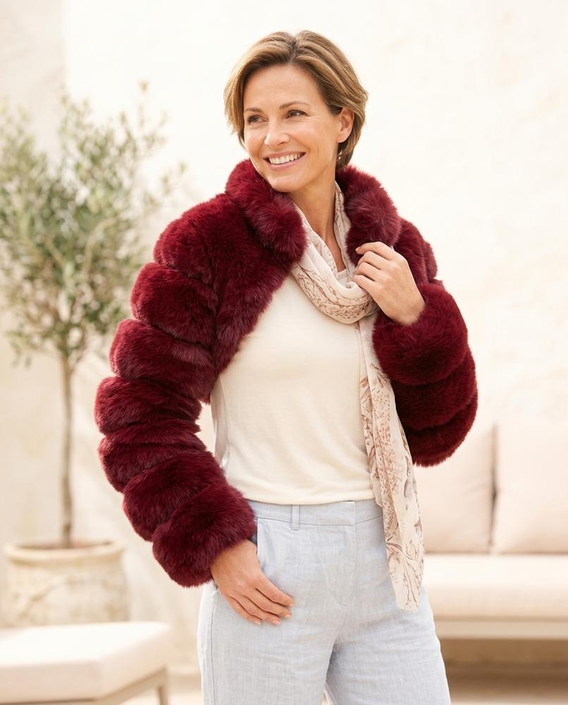 Marvis Mode - Kanav | Zweifarbige Voluminöse Jacke Damen