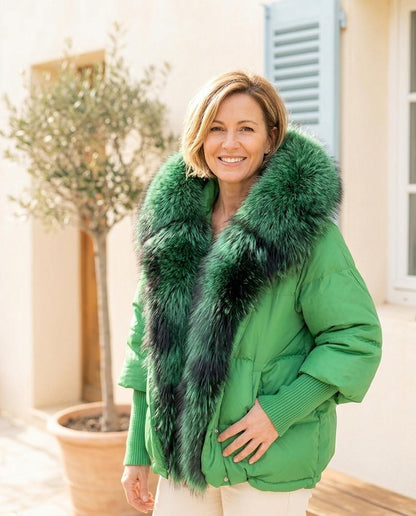 Marvis Mode - Dakar | Wattierte Pelzbesetzte Jacke Damen