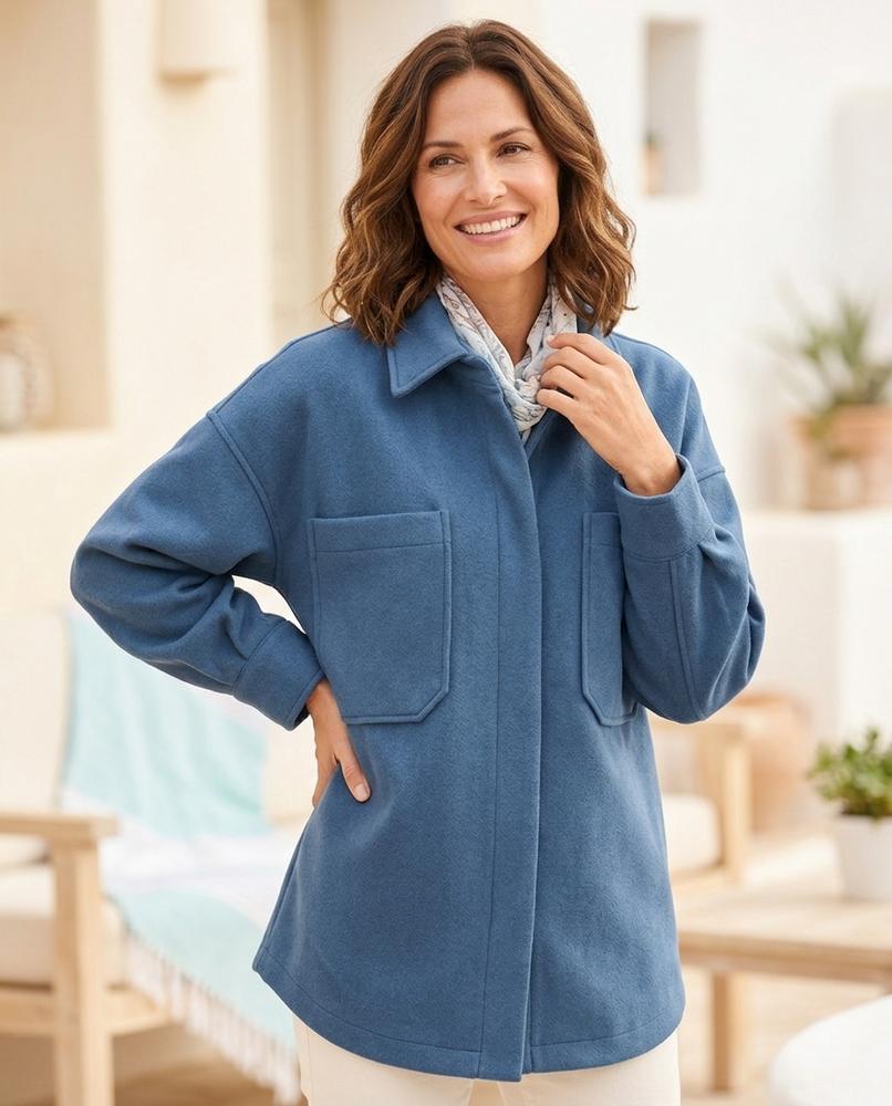 Marvis Mode - Caven | Kastig Wollig Jacke Damen
