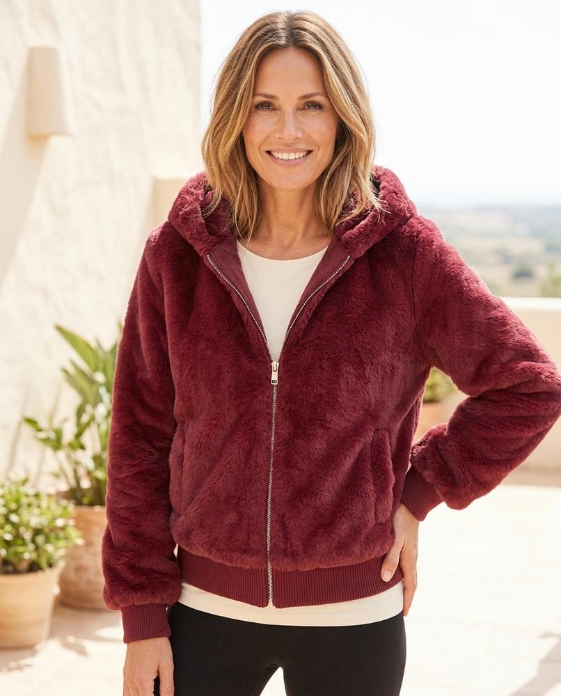 Marvis Mode - Kelar | Plüschige Kurze Jacke Damen