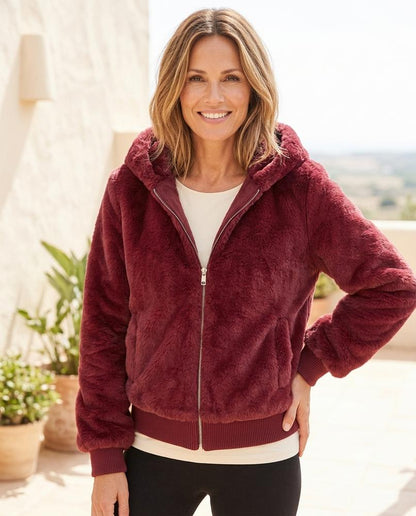 Marvis Mode - Kelar | Plüschige Kurze Jacke Damen