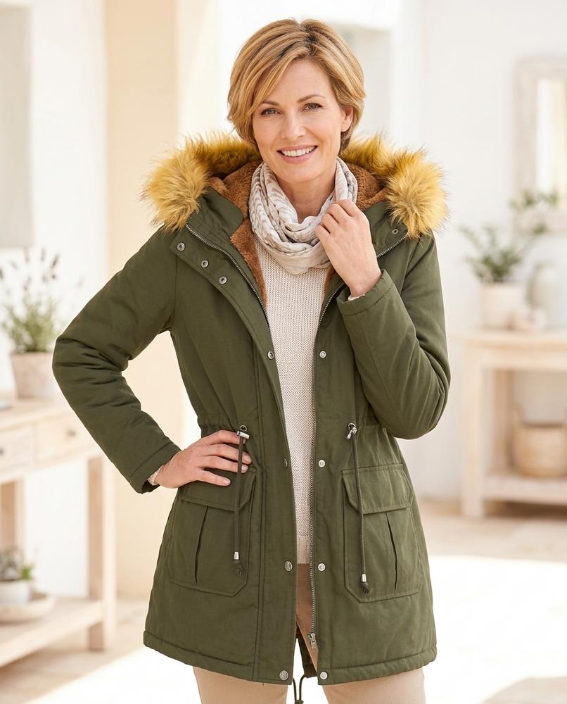 Marvis Mode - Rolor | Gefütterter Taillierter Mantel Damen