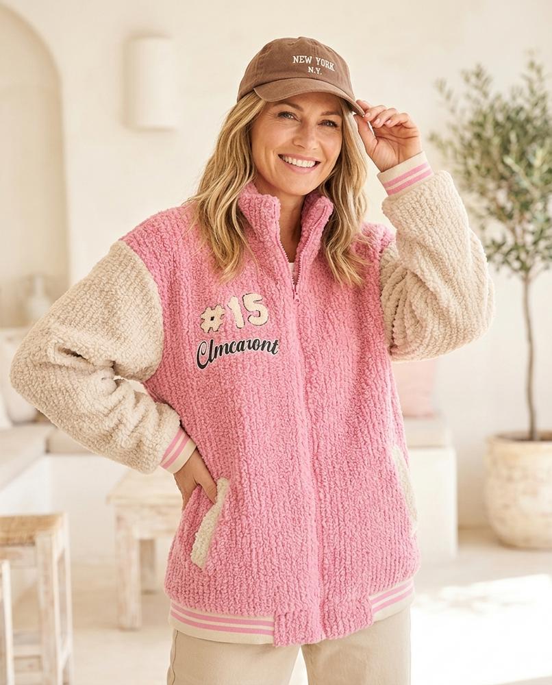 Marvis Mode - Arlom | Zweifarbige Strukturierte Jacke Damen