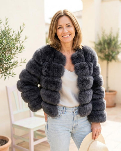 Marvis Mode - Lodan | Voluminöse Segmentierte Jacke Damen