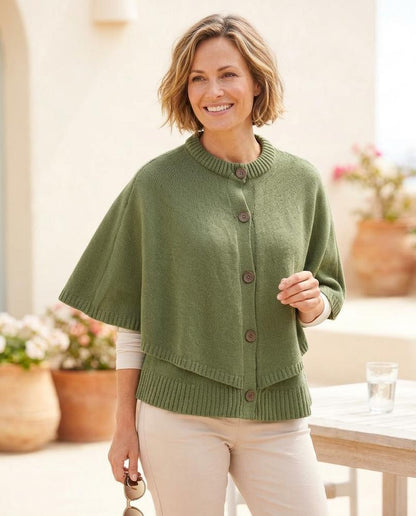 Marvis Mode - Milor | Gestuft Geknöpft Cardigan Damen