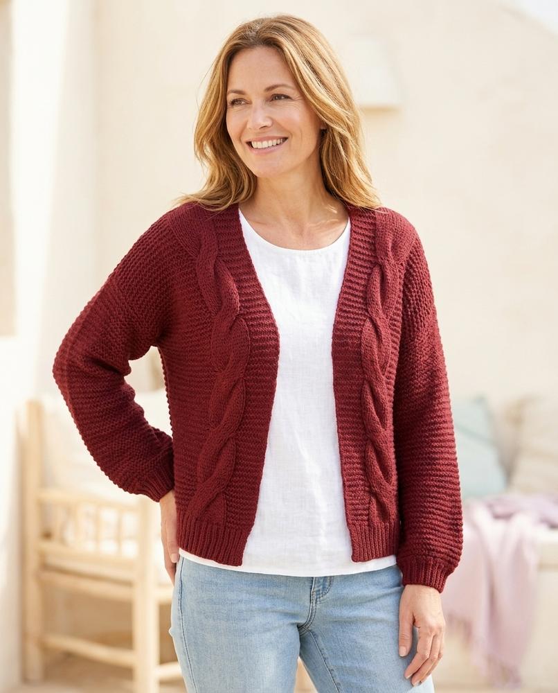 Marvis Mode - Yoron | Strukturiert Verschlusslos Cardigan Damen