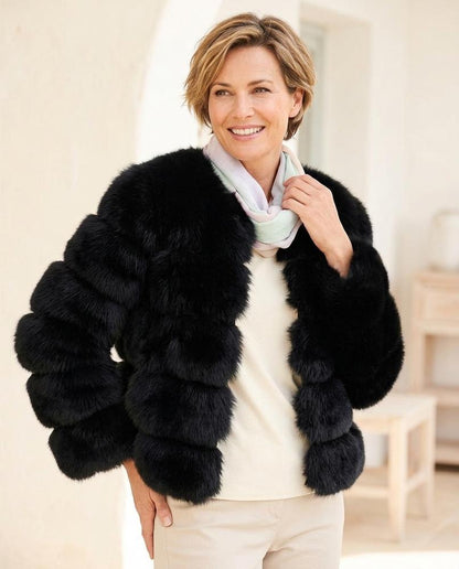 Marvis Mode - Vamer | Gestufte Kragenlose Jacke Damen