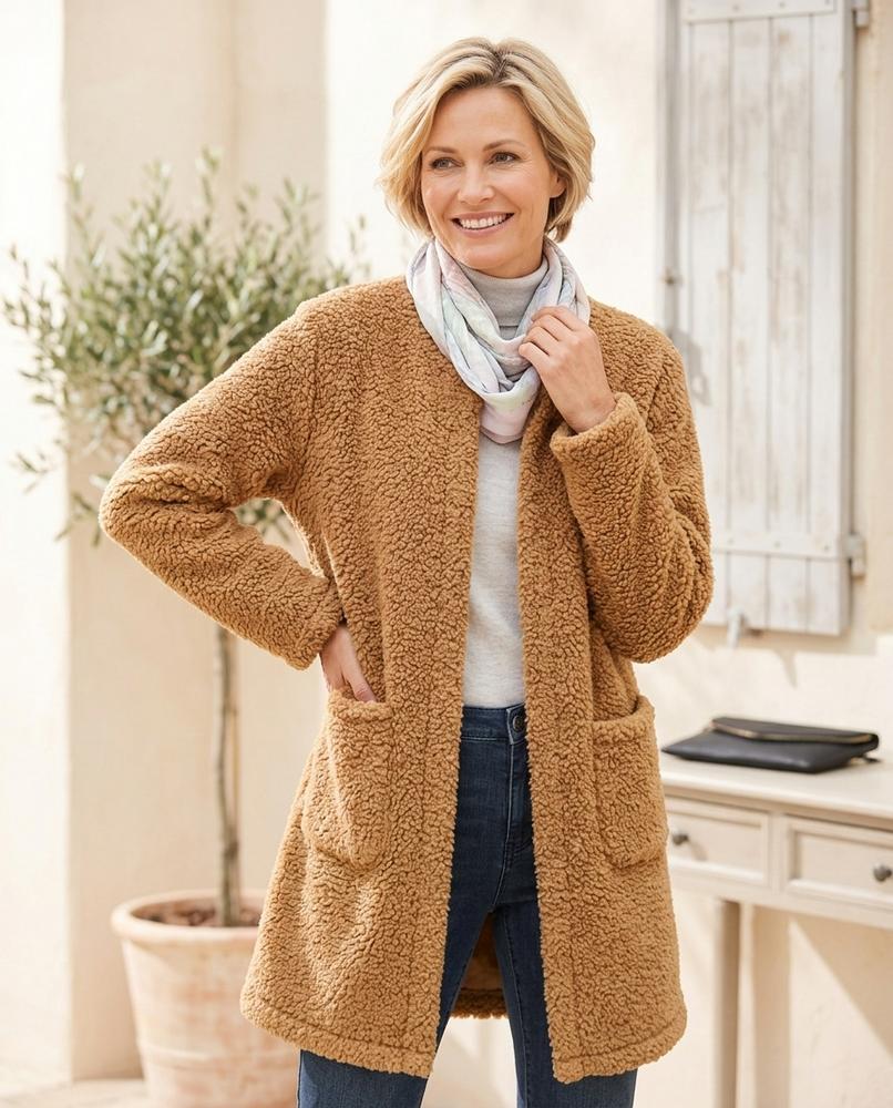Marvis Mode - Tiral | Strukturiert Verschlusslos Cardigan Damen