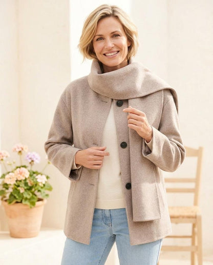 Marvis Mode - Rimin | Ausgestellter Gefilzter Mantel Damen