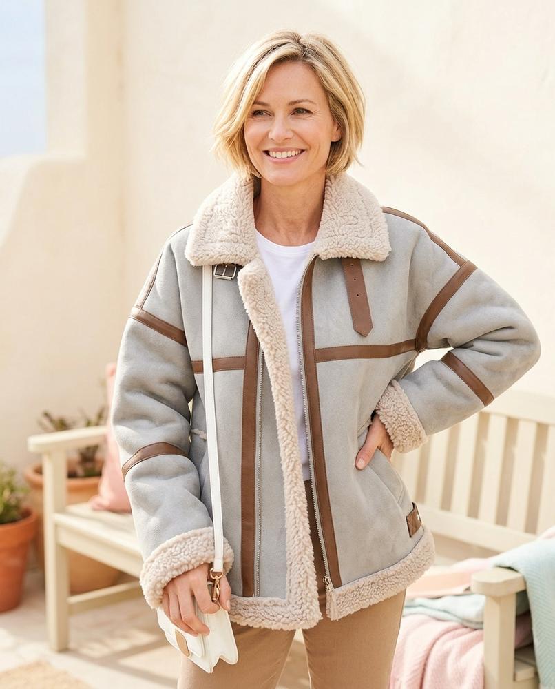 Marvis Mode - Kesen | Gefütterte Kurzgeschnittene Jacke Damen