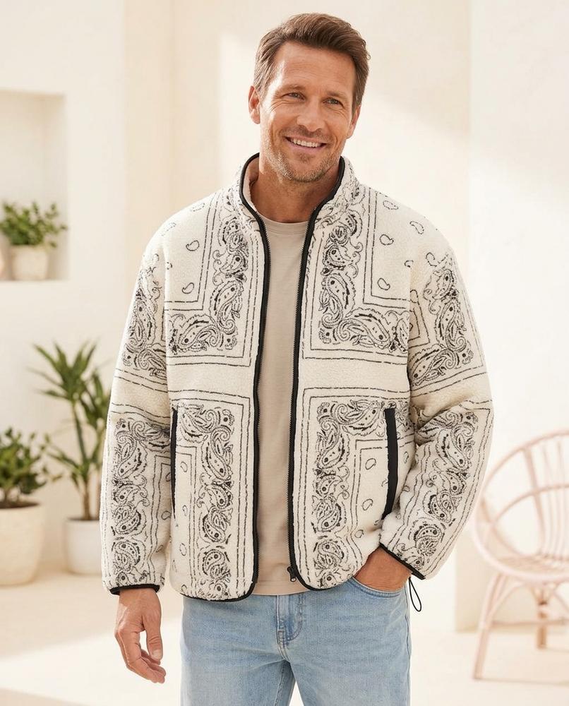 Marvis Mode - Novin | Gemustert Gefüttert Jacke Unisex