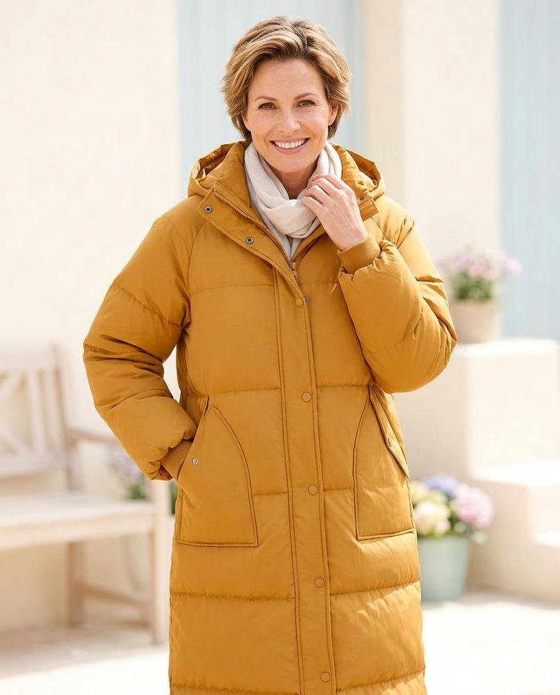 Marvis Mode - Ratir | Langer Wattierter Mantel Damen