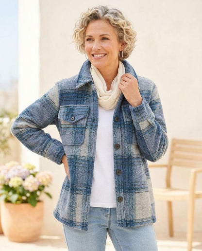 Marvis Mode - Elsin | Kariert Wollig Jacke Unisex