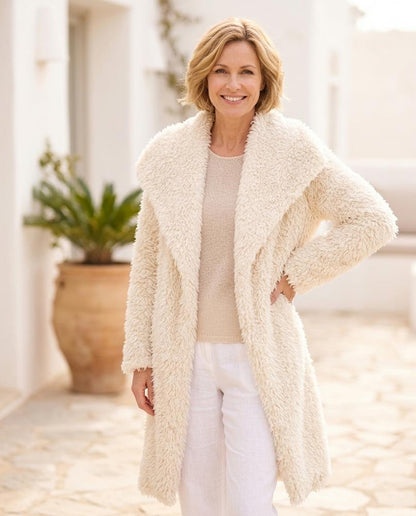 Marvis Mode - Rilor | Verschlusslos Breitkragig Mantel Damen