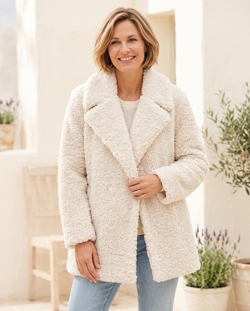 Marvis Mode - Tamin | Gefütterter Teddyfell Mantel Damen