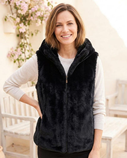 Marvis Mode - Tiser | Plüschig Gefüttert Weste Damen