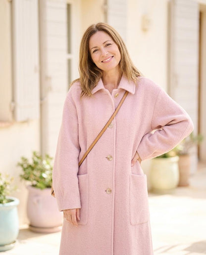 Marvis Mode - Rolev | Hochgeschlossen Asymmetrisch Mantel Damen