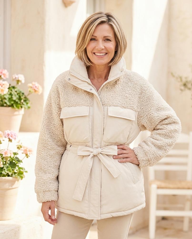 Marvis Mode - Carel | Gefüttert Strukturiert Jacke Damen