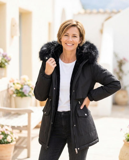 Marvis Mode - Yoren | Gefüttert Taillierbar Mantel Damen