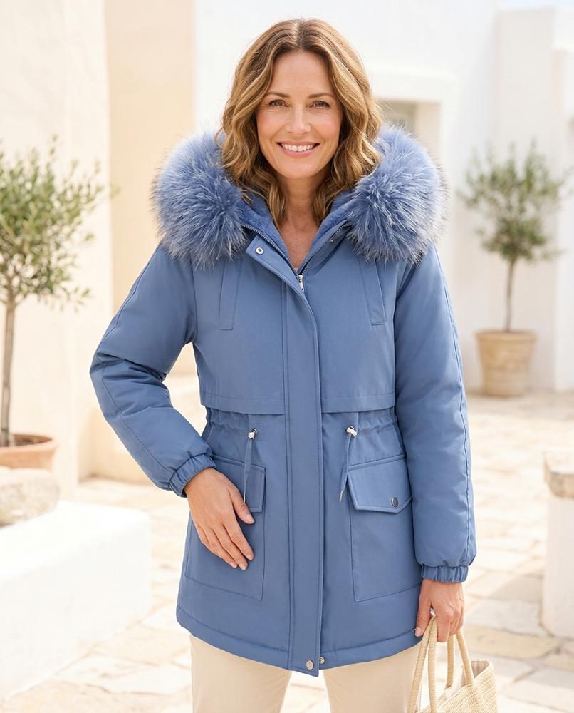 Marvis Mode - Yoren | Gefüttert Taillierbar Mantel Damen