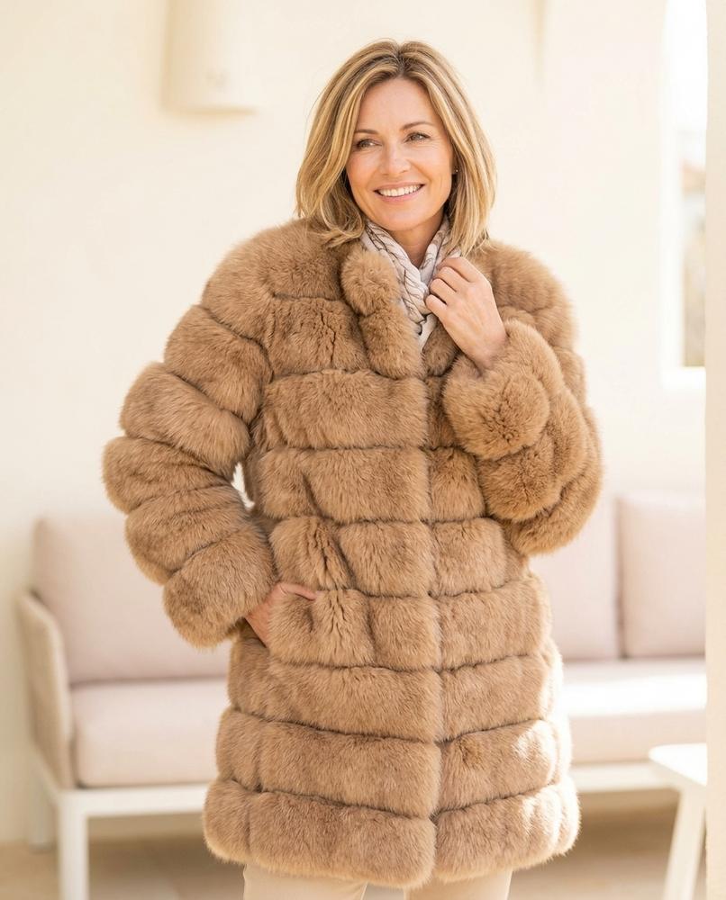 Marvis Mode - Samar | Kragenlose Voluminöse Jacke Damen