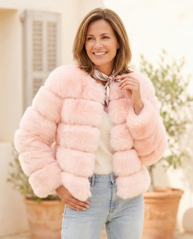 Marvis Mode - Samar | Kragenlose Voluminöse Jacke Damen