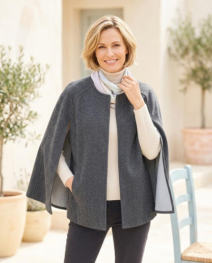 Marvis Mode - Loram | Kragenloser Ärmelloser Mantel Damen