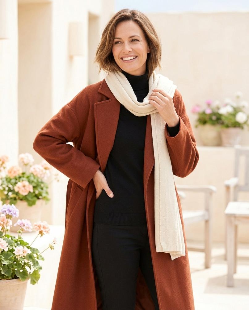 Marvis Mode - Lemon | Weiter Taillierbarer Mantel Damen