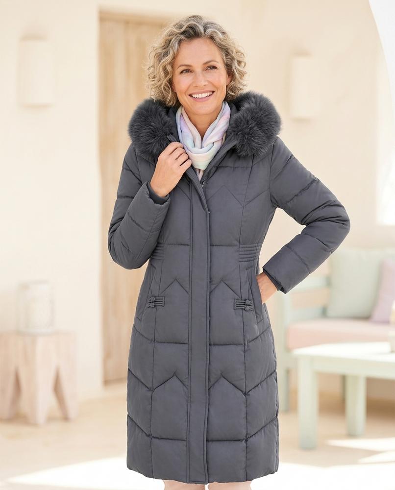 Marvis Mode - Vazor | Gesteppt Gefüttert Mantel Damen