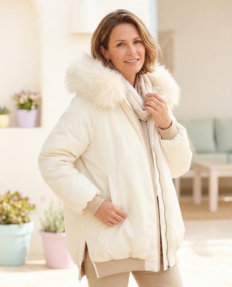 Marvis Mode - Lunem | Fellbesetzte Gefütterte Jacke Damen