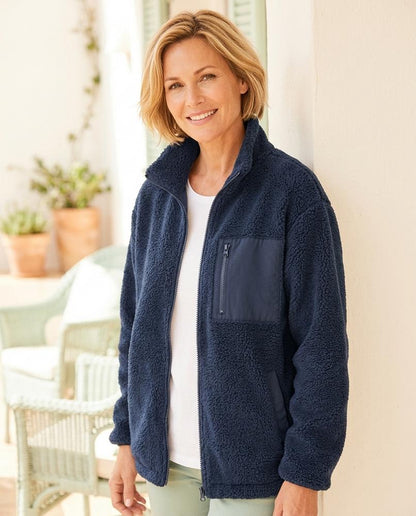 Marvis Mode - Covur | Reißverschluss Teddyplüsch Jacke Damen