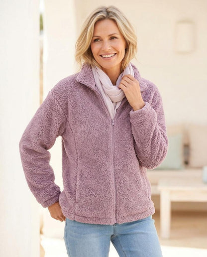 Marvis Mode - Covur | Reißverschluss Teddyplüsch Jacke Damen