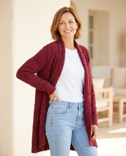 Marvis Mode - Sebal | Strukturiert Offen Cardigan Damen