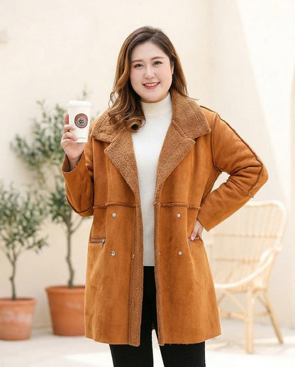 Marvis Mode - Aawim | Gefüttert Doppelreihig Mantel Damen