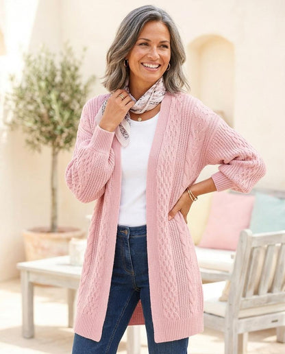 Marvis Mode - Komid | Strukturierter Verschlussloser Cardigan Damen