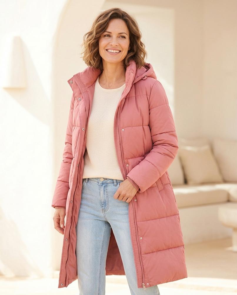 Marvis Mode - Yoker | Gesteppter Gefütterter Mantel Damen