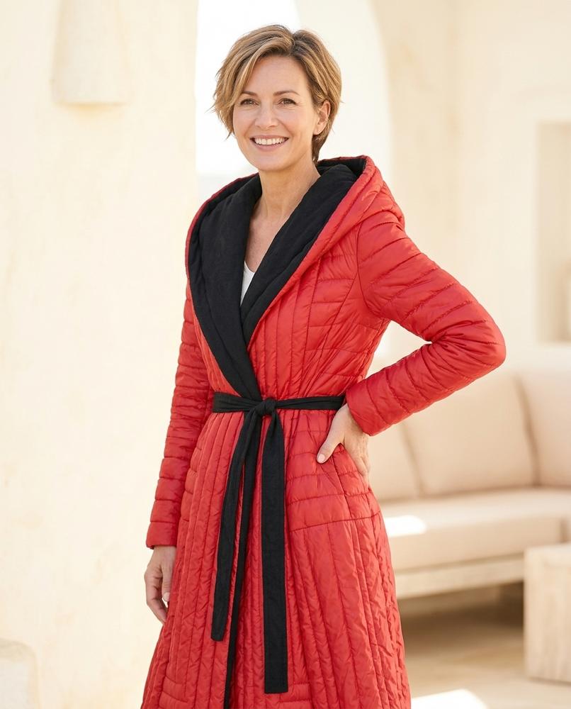 Marvis Mode - Dedot | Gesteppter Taillierter Mantel Damen