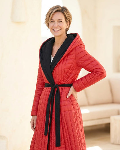 Marvis Mode - Dedot | Gesteppter Taillierter Mantel Damen