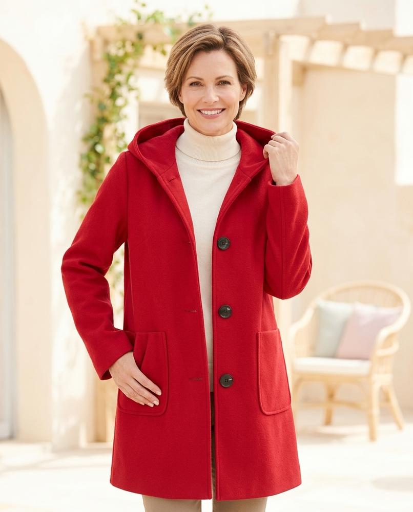 Marvis Mode - Mewev | Geknöpfter Woll Mantel Damen