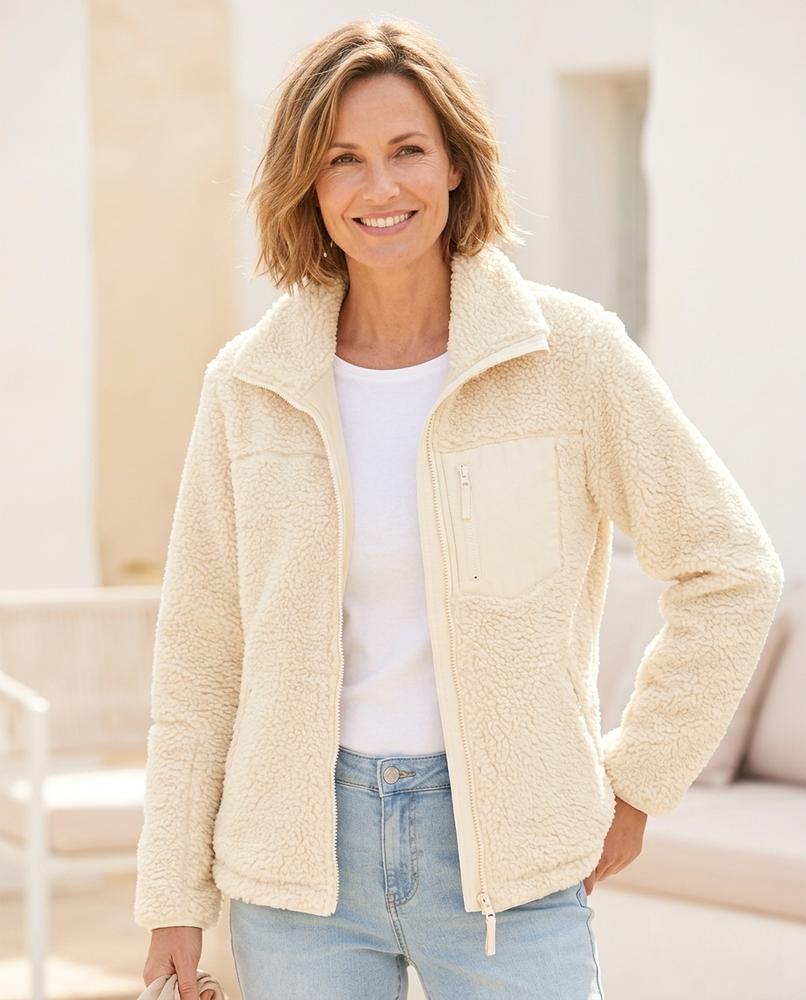Marvis Mode - Nihas | Langärmlige Teddyfleece Jacke Damen