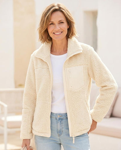 Marvis Mode - Nihas | Langärmlige Teddyfleece Jacke Damen