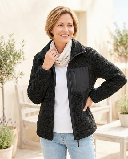 Marvis Mode - Nihas | Langärmlige Teddyfleece Jacke Damen