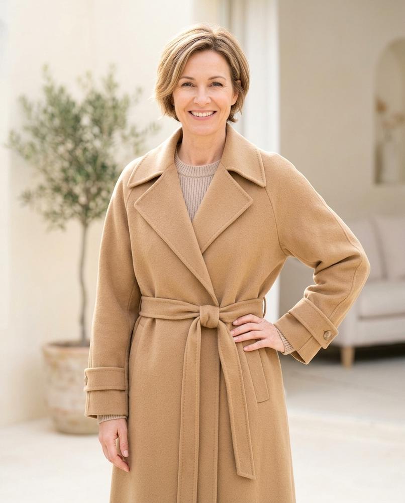 Marvis Mode - Duwad | Gegürtet Tailliert Mantel Damen