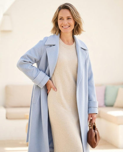 Marvis Mode - Duwad | Gegürtet Tailliert Mantel Damen