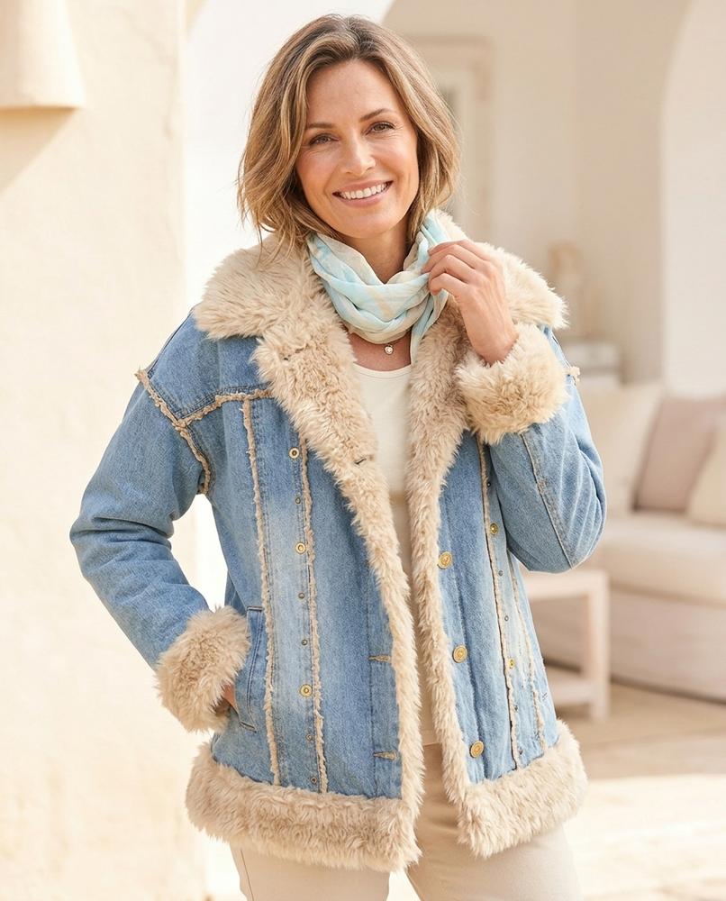 Marvis Mode - Yerek | Gefüttert Gewaschen Jacke Damen