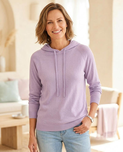 Marvis Mode - Zetav | Feingestrickter Langärmliger Hoodie Unisex