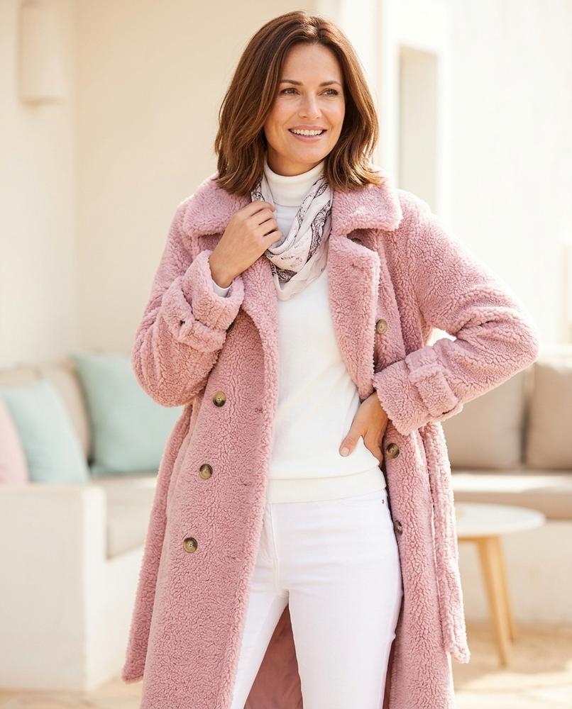 Marvis Mode - Dezin | Gefütterter Zweireihiger Mantel Damen