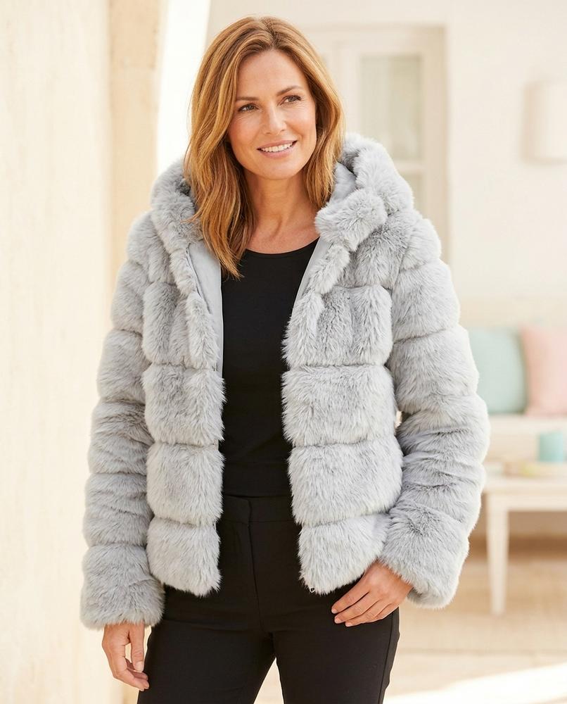 Marvis Mode - Tovas | Gefütterte Plüschige Jacke Damen